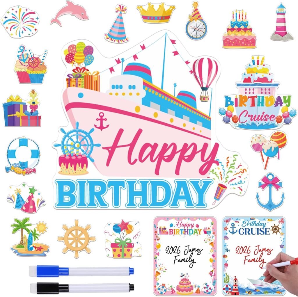 Birthday Cruise Door Magnets